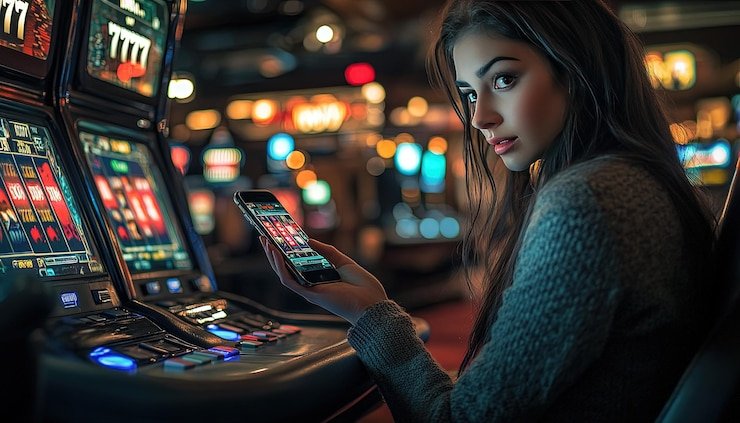 Filipino player on smartphone checking Bearwin promotions page and selecting a bonus offer